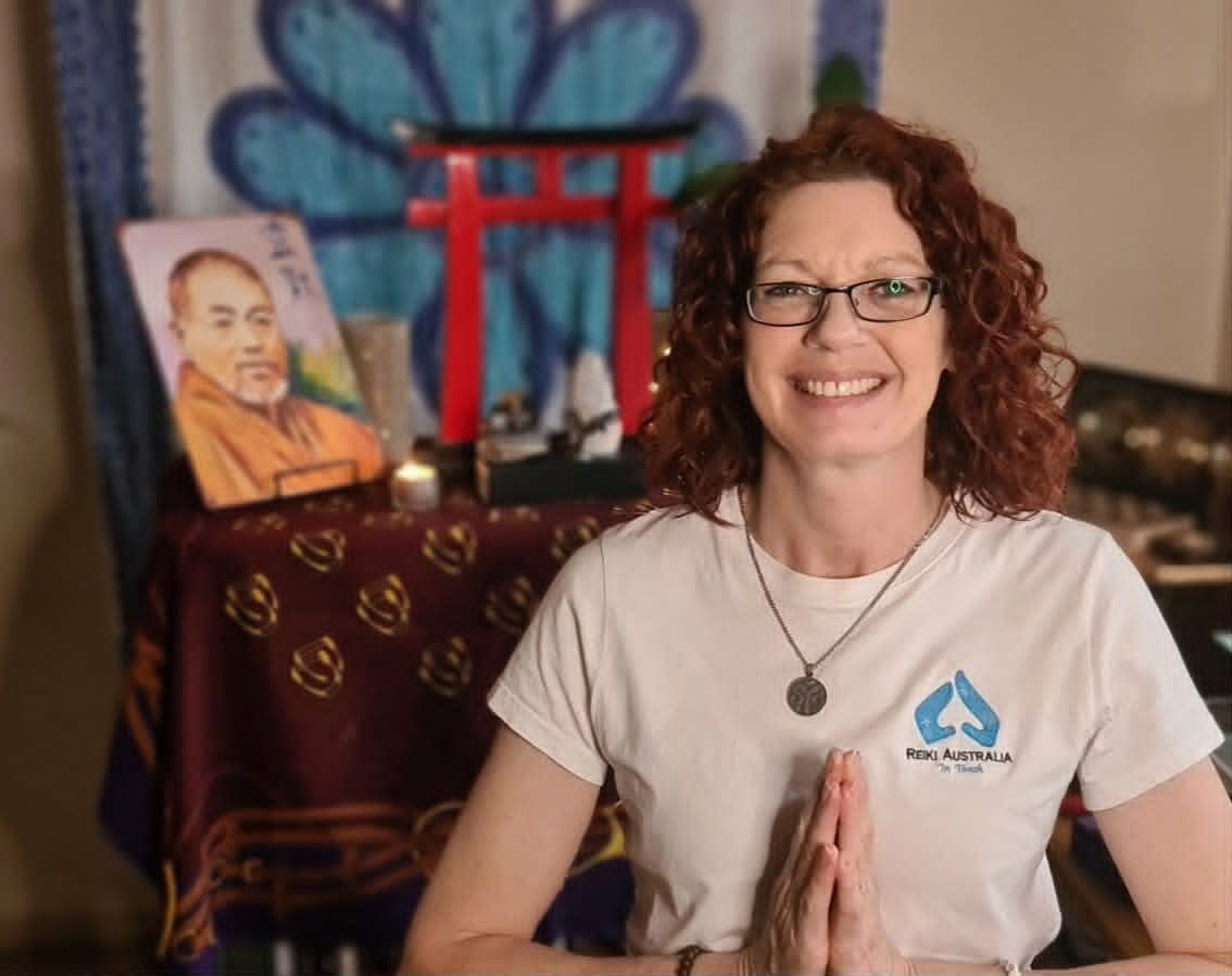 Lainey Smiling relaxed Gassho Namaste